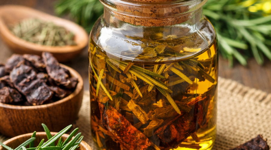 Rosemary and shikakai homemade hair oil for hair fall